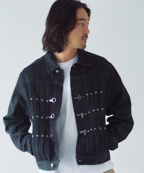 ★Jackrose/ジャックローズ/特殊油加工ブラックデニム /セレブ系☆ ☆Jackrose/ジャックローズ/特殊油加工ブラックデニム /セレブ系☆の