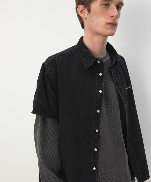 thisisneverthat（ディスイズネバーザット） シャツ 半袖 Washed Denim