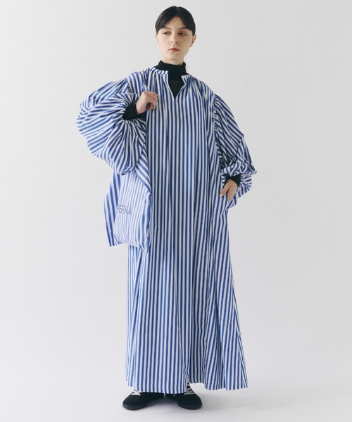「PERNA」 長袖ワンピース LARGE ブラウン レディースの画像