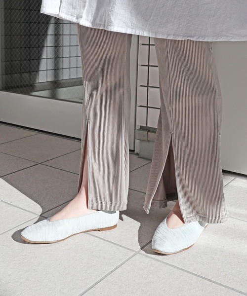 「MODE KAORI」 フラットパンプス 24.5cm キャメル レディース_画像4