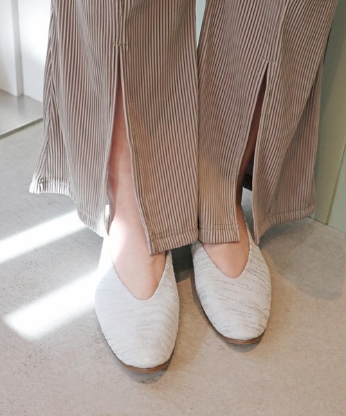 「MODE KAORI」 フラットパンプス 24.5cm キャメル レディース_画像6
