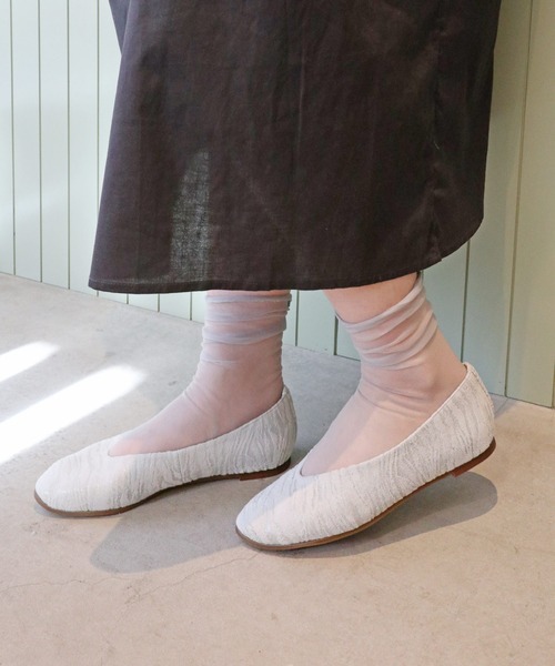 「MODE KAORI」 フラットパンプス 24.5cm キャメル レディース_画像7