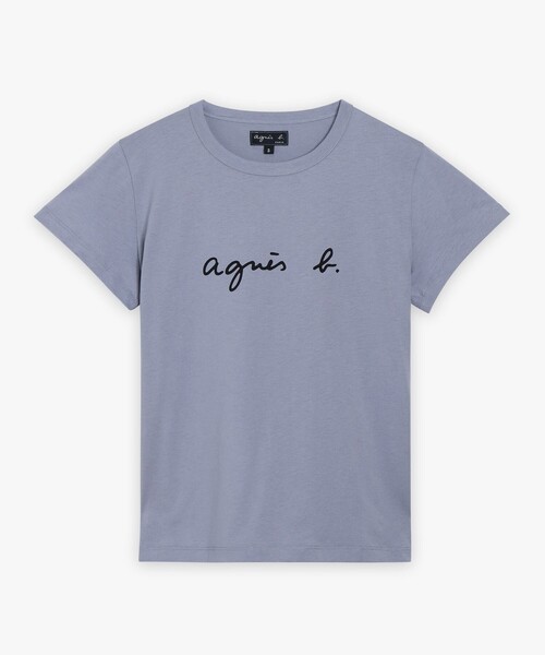 agnes b.（アニエスベー） tシャツ ロゴプリント コットン 半袖Tシャツ