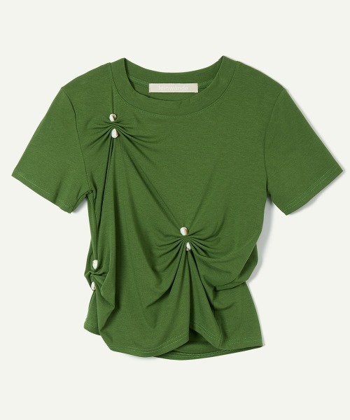 tシャツ Stone Pinched Lyocel Tee / ストーンピンチリヨセルティー レディースの画像