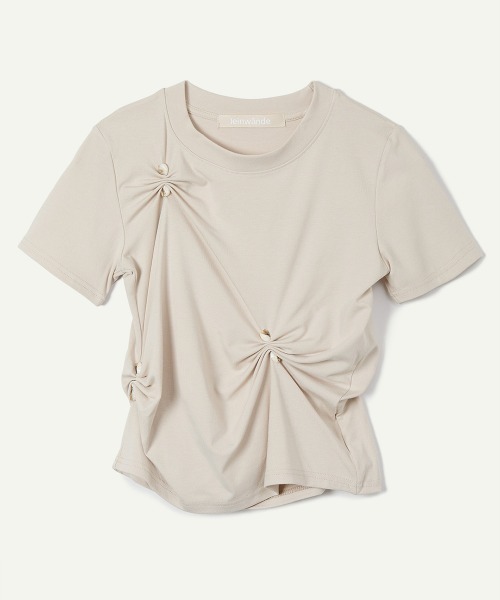tシャツ Stone Pinched Lyocel Tee / ストーンピンチリヨセルティー レディースの画像