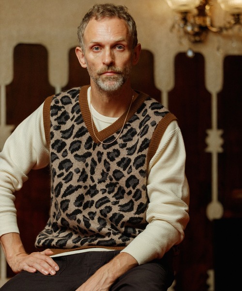 WILD LIFE TAILOR Adam et Rope' ニットベスト L ベージュ系その他