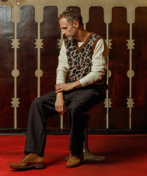 「WILD LIFE TAILOR Adam et Rope'」 ニットベスト L ベージュ系その他 メンズ_画像5