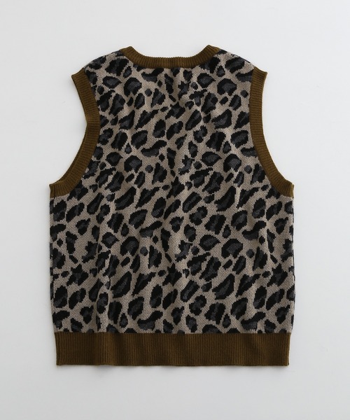 「WILD LIFE TAILOR Adam et Rope'」 ニットベスト L ベージュ系その他 メンズ_画像8