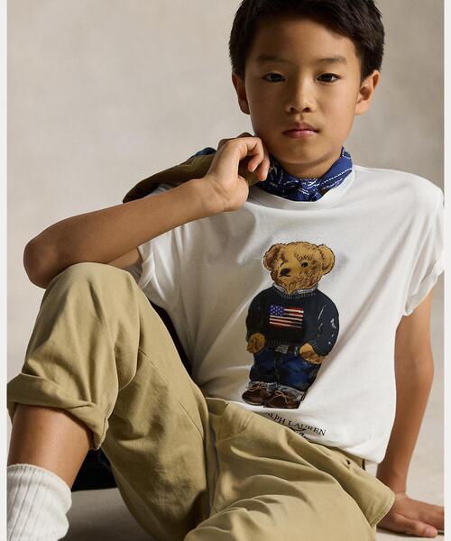 tシャツ Polo ベア コットン ジャージー Tシャツ キッズ 子供服 男の子の画像