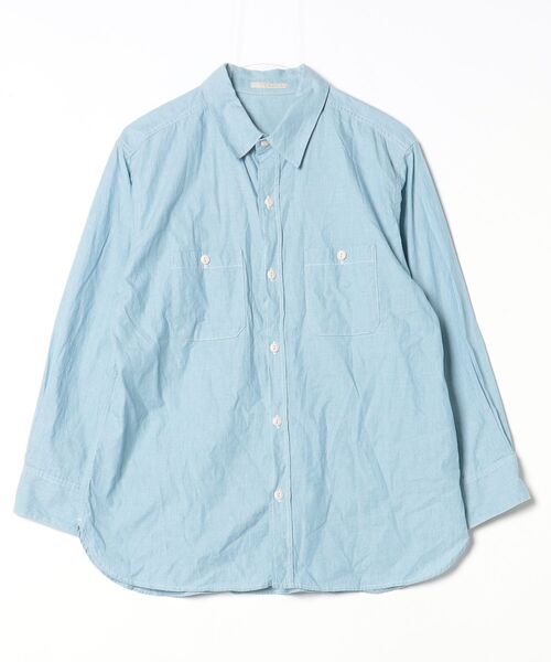【美品】プラージュPlage Dobby綿100長袖 白シャツビックシャツ plage（プラージュ） 長袖シャツ FREE ブルー レディース : ZOZOTOWN