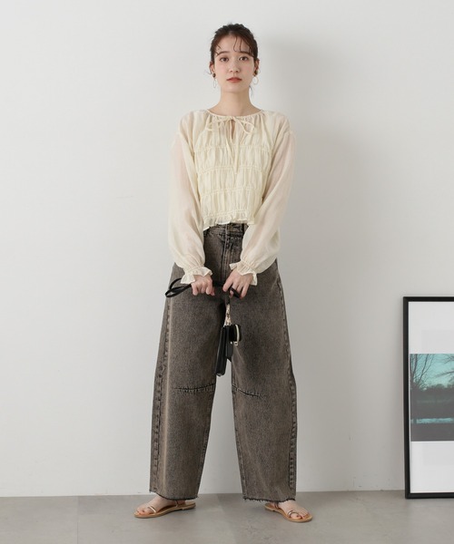 「N.(N. Natural Beauty Basic)」 デニムパンツ SMALL ブルー レディース_画像4