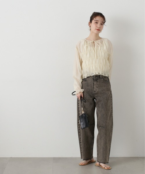「N.(N. Natural Beauty Basic)」 デニムパンツ SMALL ブルー レディース_画像5