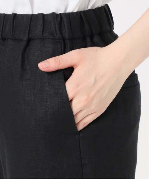 ワイドパンツ パンツ 「一部WEB限定追加2」麻スリットイージーパンツ レディースの画像