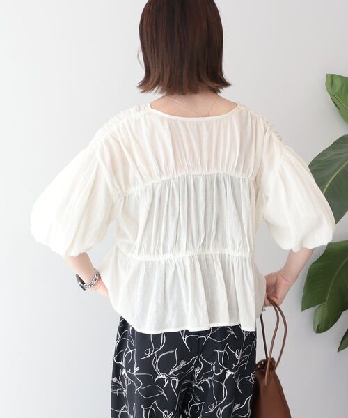 「AMERICAN HOLIC」 半袖ブラウス M ブラック レディース_画像5