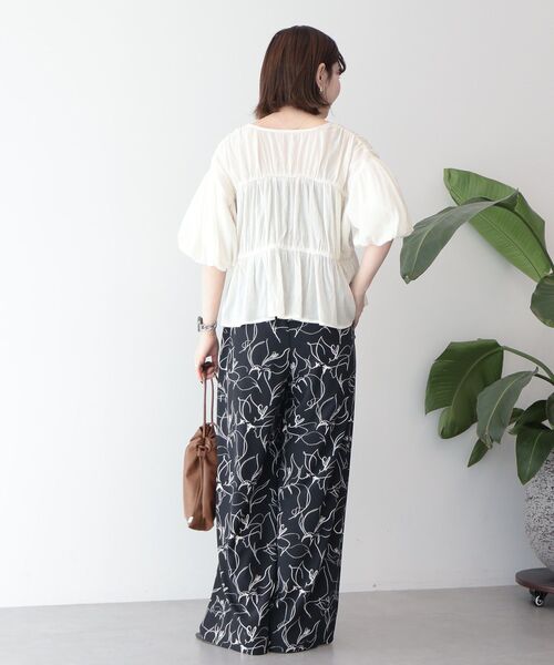 「AMERICAN HOLIC」 半袖ブラウス M ブラック レディース_画像7