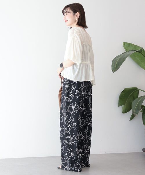 「AMERICAN HOLIC」 半袖ブラウス M ブラック レディース_画像8