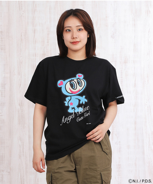 【美品】  半袖Tシャツ ANGEL BLUE（エンジェルブルー） tシャツ 半袖 Tシャツ ハローポーズ