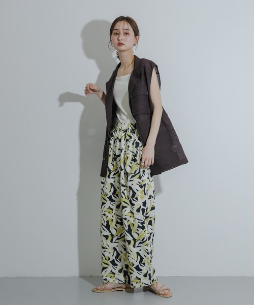 「SENSE OF PLACE by URBAN RESEARCH」 イージーパンツ MEDIUM グリーン系その他 レディース_画像5
