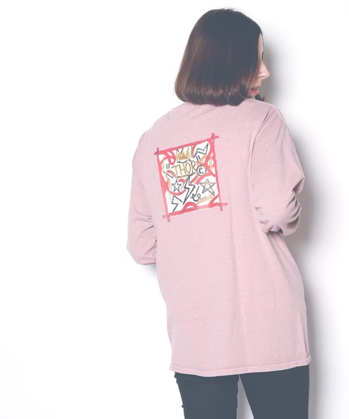 tシャツ 「FRUIT OF THE LOOM/フルーツオブザルーム」 FTL×BASQUIAT LS TEEシャツ レディース メンズ