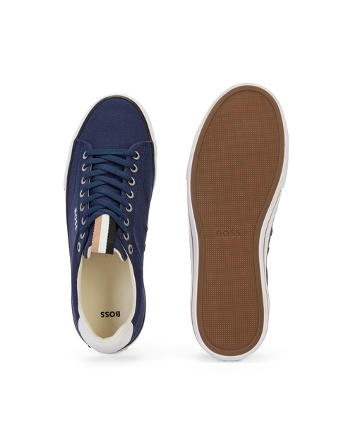 BOSS（HUGO BOSS） スニーカー シグネチャーストライプ コットン