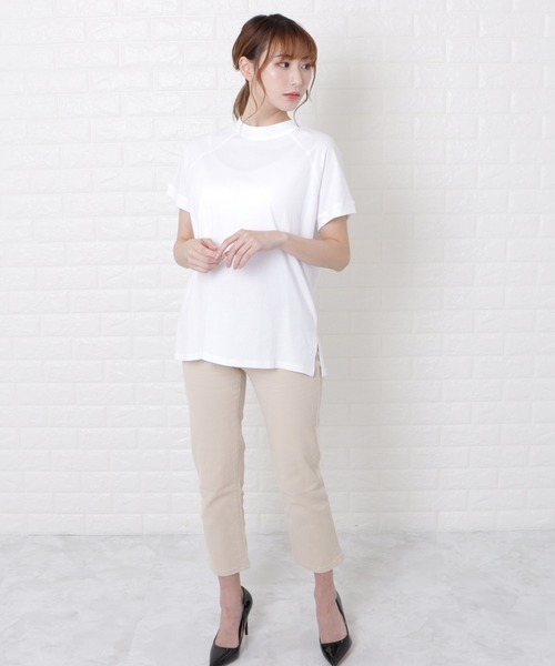 Lace Ladies tシャツ ボトルネック半袖Tシャツ レディース : ZOZOTOWN  