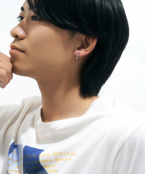 Jewel closet by L&Co. ピアス Pt900 フープ レディース メンズ