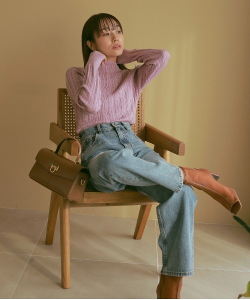 ニット セーター ミックスヤーンニットトップス レディース : ZOZOTOWN