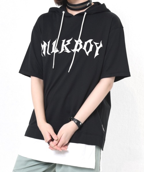 MILKBOY melt hoodie パーカー Mサイズ相当 MILKBOY HOODIE - MILK MILKBOY OFFICIAL ONLINE SHOP | milk inc.