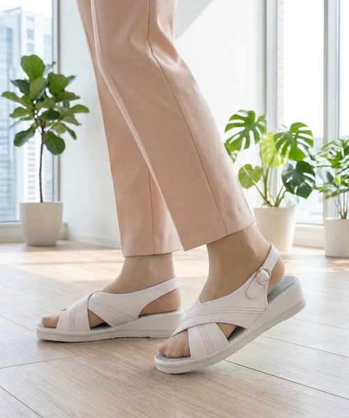 Bio-Fitter コンフォートサンダル 茶 セール】Bio Fitter｜バイオフィッターのサンダル（イエロー/黄色系