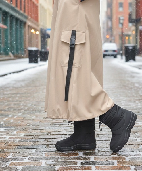 moz（モズ） ブーツ 防水・防滑(スパイク付き) ダウンスノーブーツ