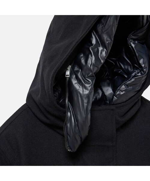 AIGLE フード付きロングダウンジャケット AIGLE ダウンコート ダウンジャケット ロングウール