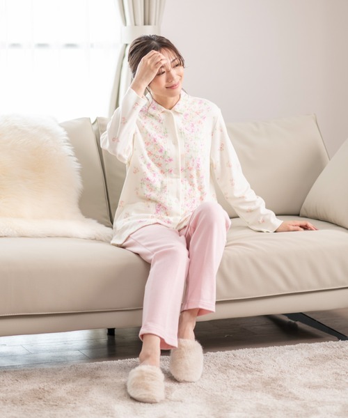 【新品】ミラショーンmila schon 春秋物スムースニットパジャマ（M) mila schon（ミラショーン） パジャマ ルームウェア 「mila schon