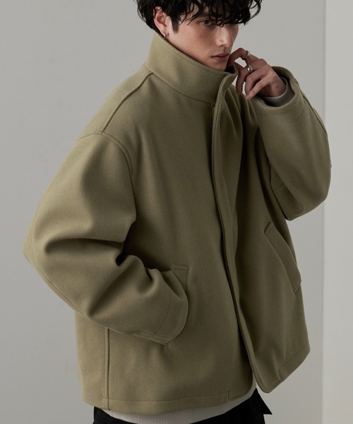 MONO-MART（モノマート） ブルゾン アウター メルトンオーバースタンド