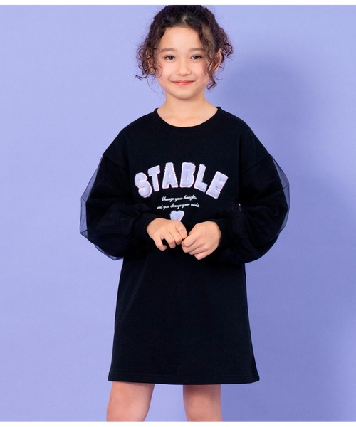 ANAP kids（アナップキッズ） ワンピース ファーワッペンチュール袖裏 