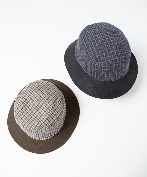 RACAL（ラカル） 帽子 ハット British Glen Check Bucket Hat
