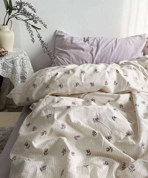 ベッド 寝具 「 ammy. / エイミードット 」 花柄 カバー 枕カバー 4点
