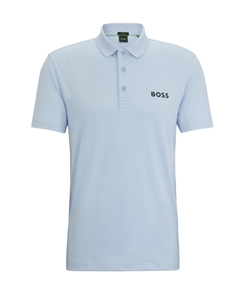 BOSS（HUGO BOSS） ポロシャツ コントラストロゴ グラデーションジャ