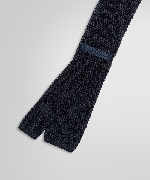 【美品】Brooks Brothers ネクタイ ソリッド ネイビー セール】シルク ワイドストライプ レップタイ（ネクタイ
