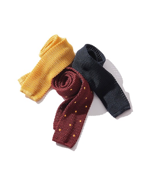 BROOKS BROTHERS ネクタイ シルク ソリッド ニットタイ
