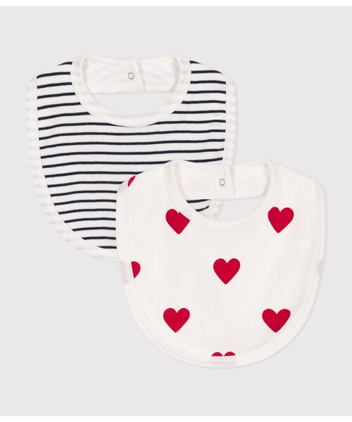 PETIT BATEAU（プチバトー） スタイ よだれかけ スタイ2枚組