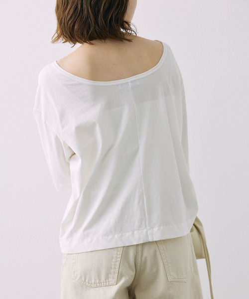 BABYLONE tシャツ 天竺バックオープンTシャツ レディース