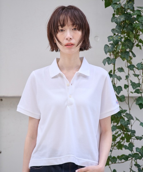 MALBON ポロシャツ　レディース Gap × Malbon クロップド ポロセーター（ポロシャツ）｜GAP