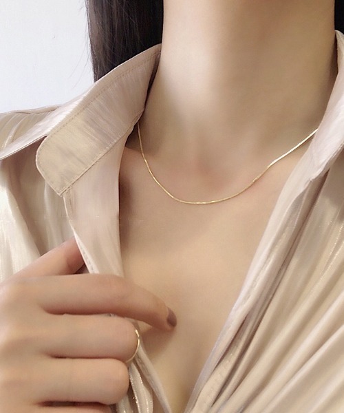 ネックレス シンプルチェーンネックレス レディース メンズ : ZOZOTOWN
