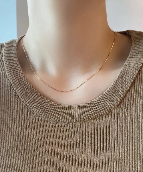 ネックレス シンプルチェーンネックレス レディース メンズ : ZOZOTOWN
