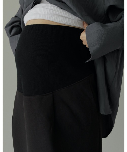 anuke スカート Tuck Maxi Skirt マタニティ　新品未使用 anuke（アンヌーク） スカート 「Reha.」Tuck Maxi Skirt : ZOZOTOWN