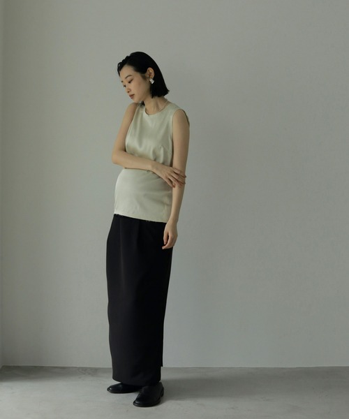 anuke（アンヌーク） スカート 「Reha.」Tuck Maxi Skirt : ZOZOTOWN