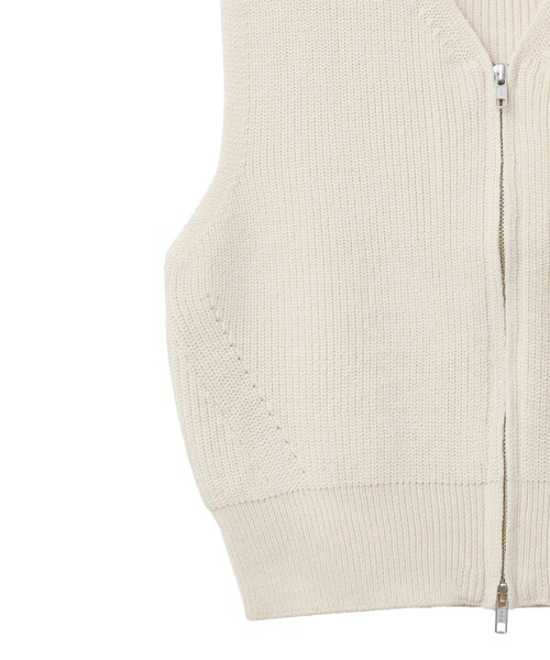CLANE（クラネ） ベスト 「CLANE/クラネ」ZIP COMPACT KNIT VEST