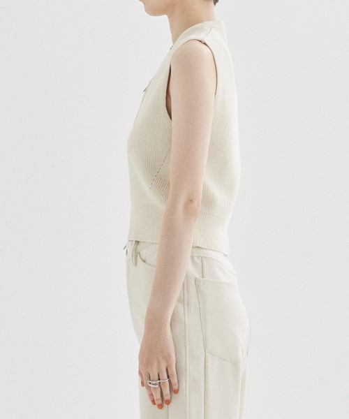 CLANE（クラネ） ベスト 「CLANE/クラネ」ZIP COMPACT KNIT VEST