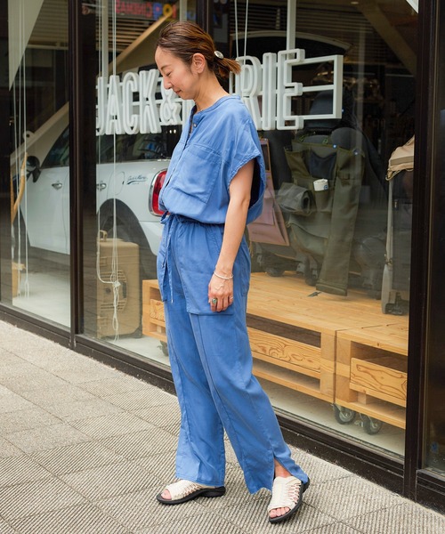 ブラウス シャツ CHIGNON ウォッシュフレンチスリーブシャツ 1643-543BT レディース CHIGNON ウォッシュフレンチスリーブシャツ 1643-543BT（シャツ