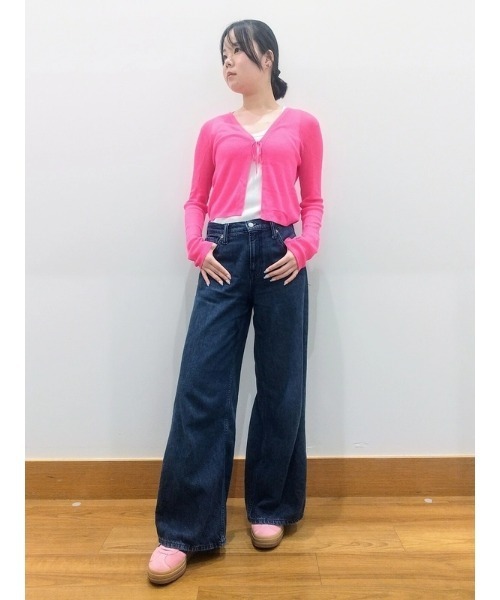 GAP ミッドライズ ウルトラソフト バギーデニム ローズミストピンク 24 GAP ミッドライズ ウルトラソフト バギーデニム ローズミスト